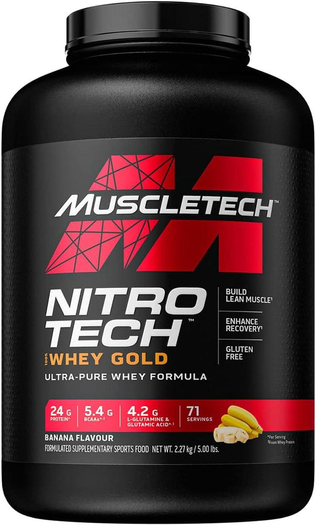 100% Whey Gold Banana Flavour Protein Powder 2.27 Kg