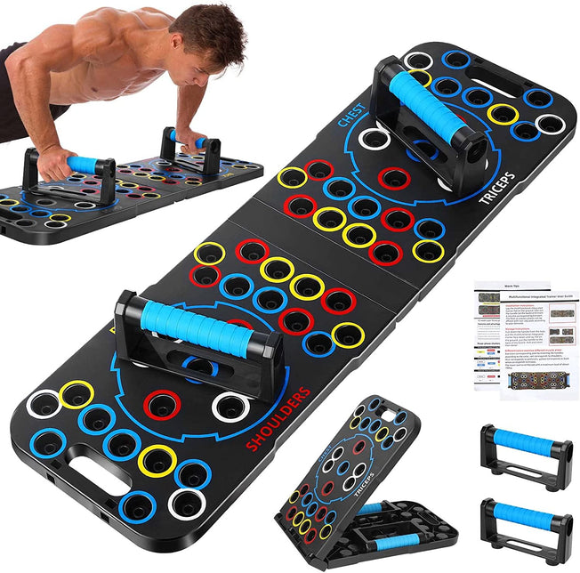 56 in 1 Push up Board, Bigger Size Multi-Function Professional Foldable Push up Bar, Portable Push up Handles for Floor, for Strength Training, Push-Up Challenge Board for Men and Women