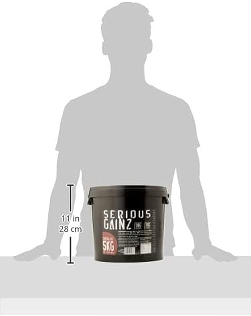 - SERIOUS GAINZ Whey Protein Powder 5Kg - Weight Gain, Mass Gainer - 30G Protein Powders - Chocolate