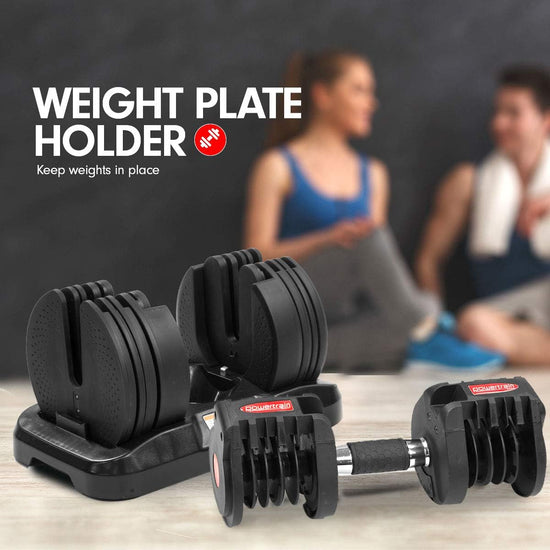 2X 20Kg Adjustable Dumbbell Home Gym Exercise Equipment Weights Fitness Set Bar