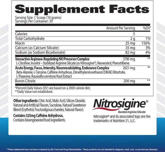 GAT Clinically Tested Nitraflex, Testosterone Enhancing Pre Workout, Grape, 300 Gram