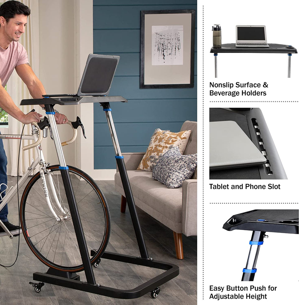 Adjustable Bike Trainer Fitness Desk Portable Workstation Standing Desk