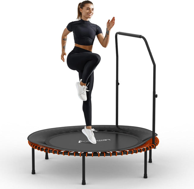 40Inch/48Inch Rebounder Mini Trampoline Fitness Trampolines with Adjustable Foam Handle