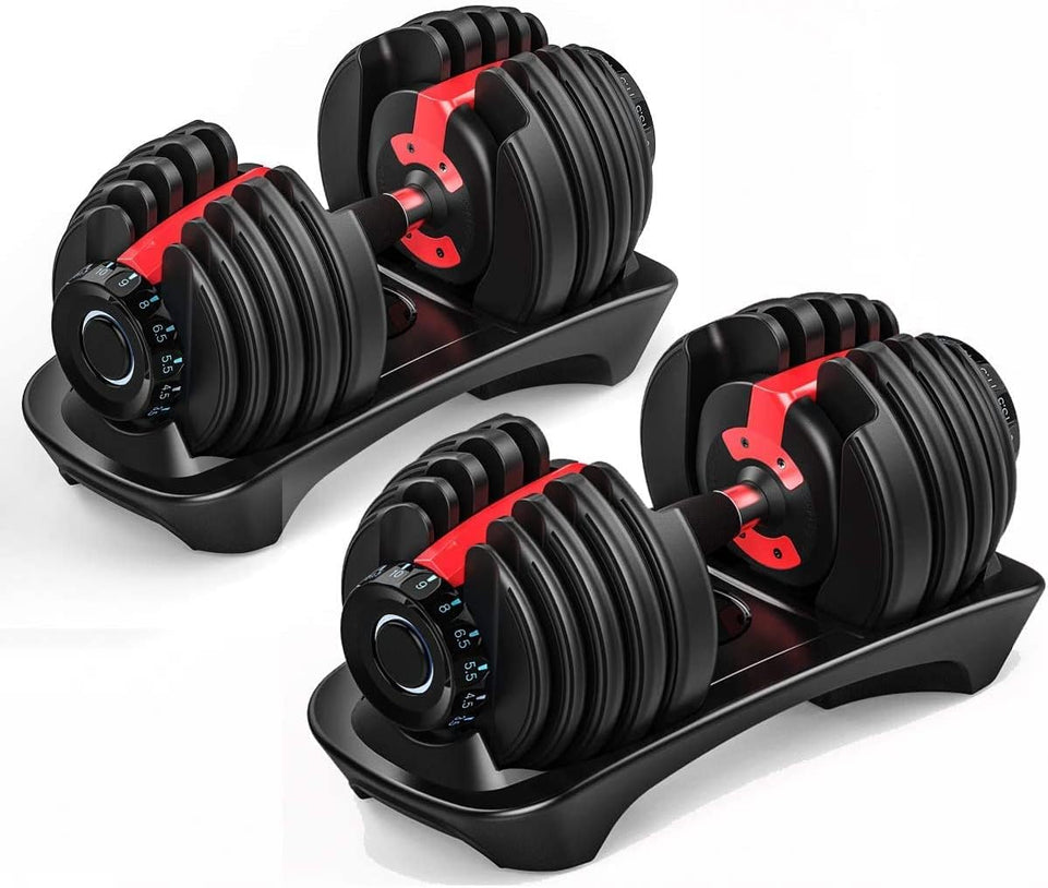 Adjustable Dumbbell Weights - 48KG (1 Pair)