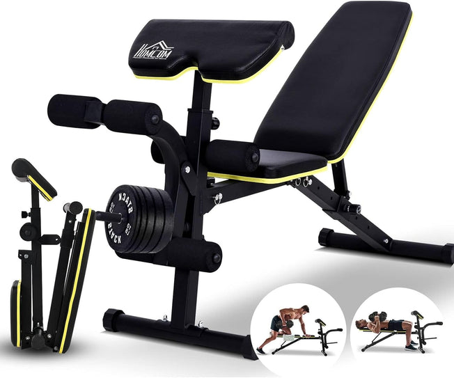 Adjustable Weight Bench - Multi-Functional Workout Bench Press Fitness Equipment for Home or Gym | Strength Training and Full Body Exercise Benches | Portable, Foldable, Flat, Incline and Decline