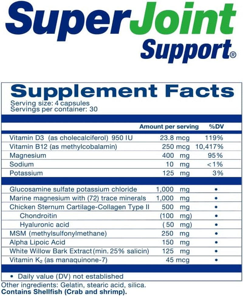 and Super Joint Support - Natural Pain Relief Joint Supplements