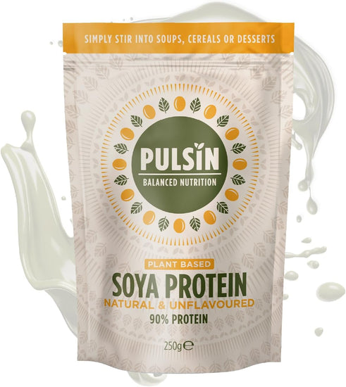 ' Unflavoured Soya Protein Powder 250G | 90% Protein| Natural | Gluten Free | Vegan