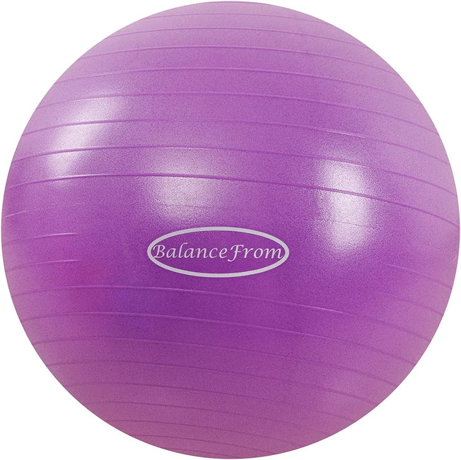 Balancefrom Anti-Burst and Slip Resistant Exercise Ball Yoga Ball Fitness Ball Birthing Ball with Quick Pump, 2,000-Pound Capacity