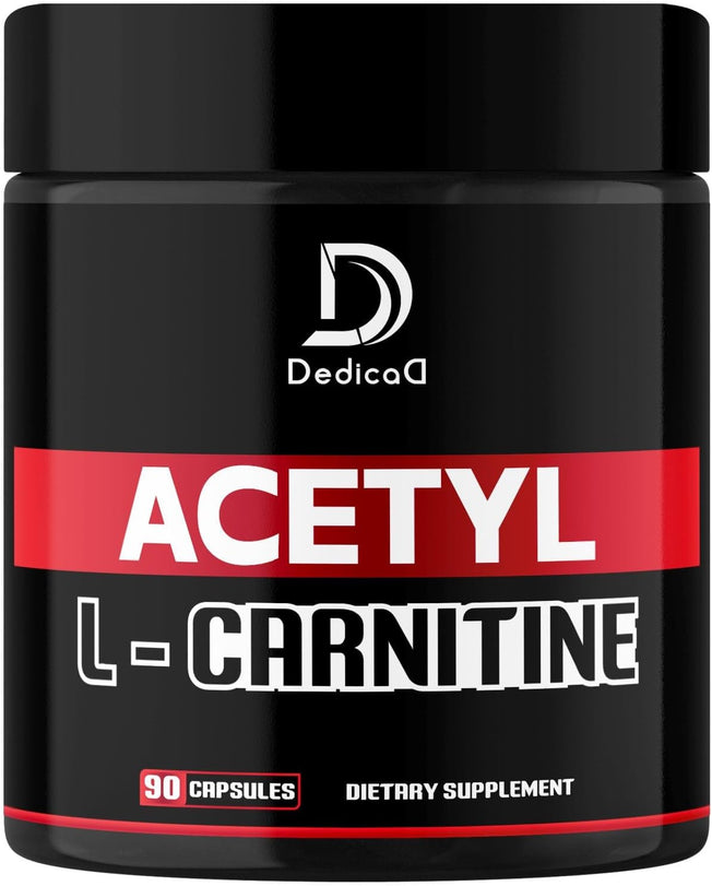 Acetyl L-Carnitine Supplement 1000Mg - Brain, Mood, Energy Production & Immune Health Support - 90 Capsules for 45 Servings