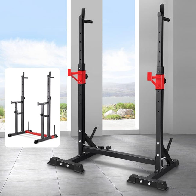 Adjustable Squat Rack Stand Multi-Station Home Gym Workout Fitness Multi Exercise Strength Training Equipment