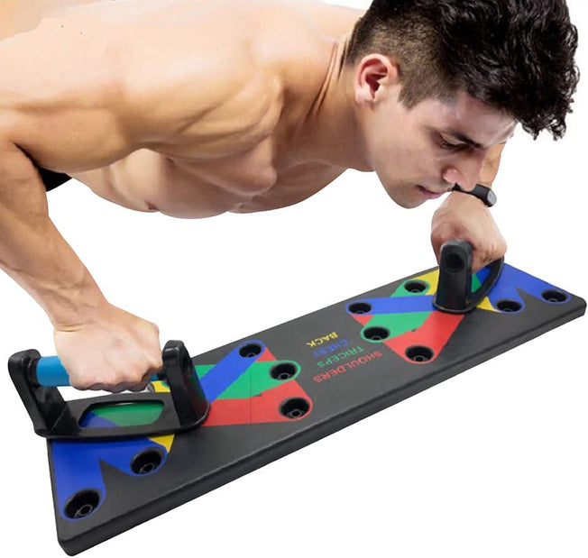 9 in 1 Push up Board Portable Home Training Equipment for Men Women Fitness Exercise Strength Works Your Upper Body Out