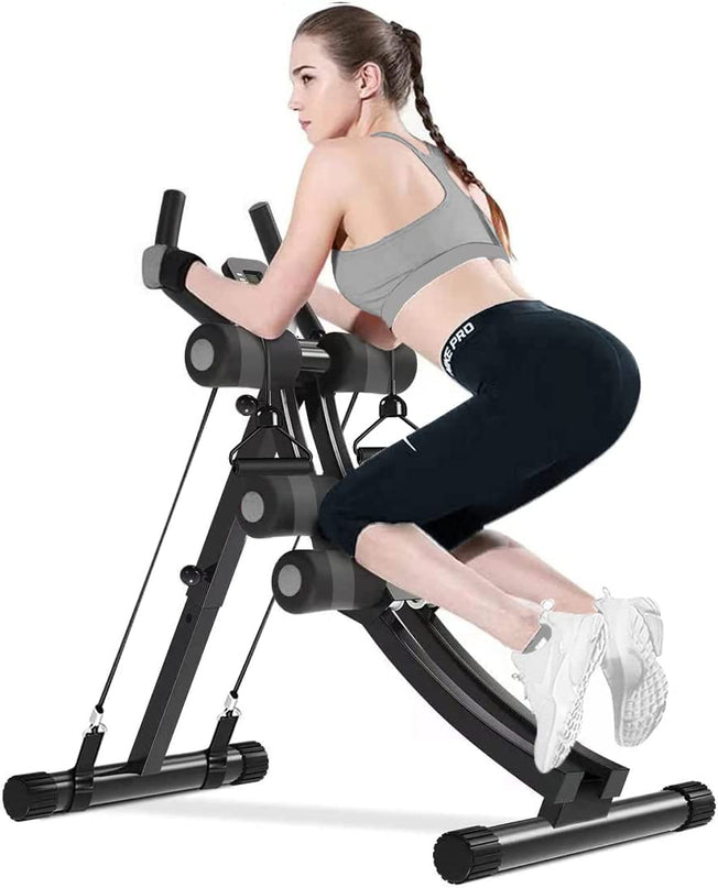 AB Workout Equipment, Home Gym Ab Machine for Abdominal Exercise and Strength Training, Height Adjustable Fitness Equipment