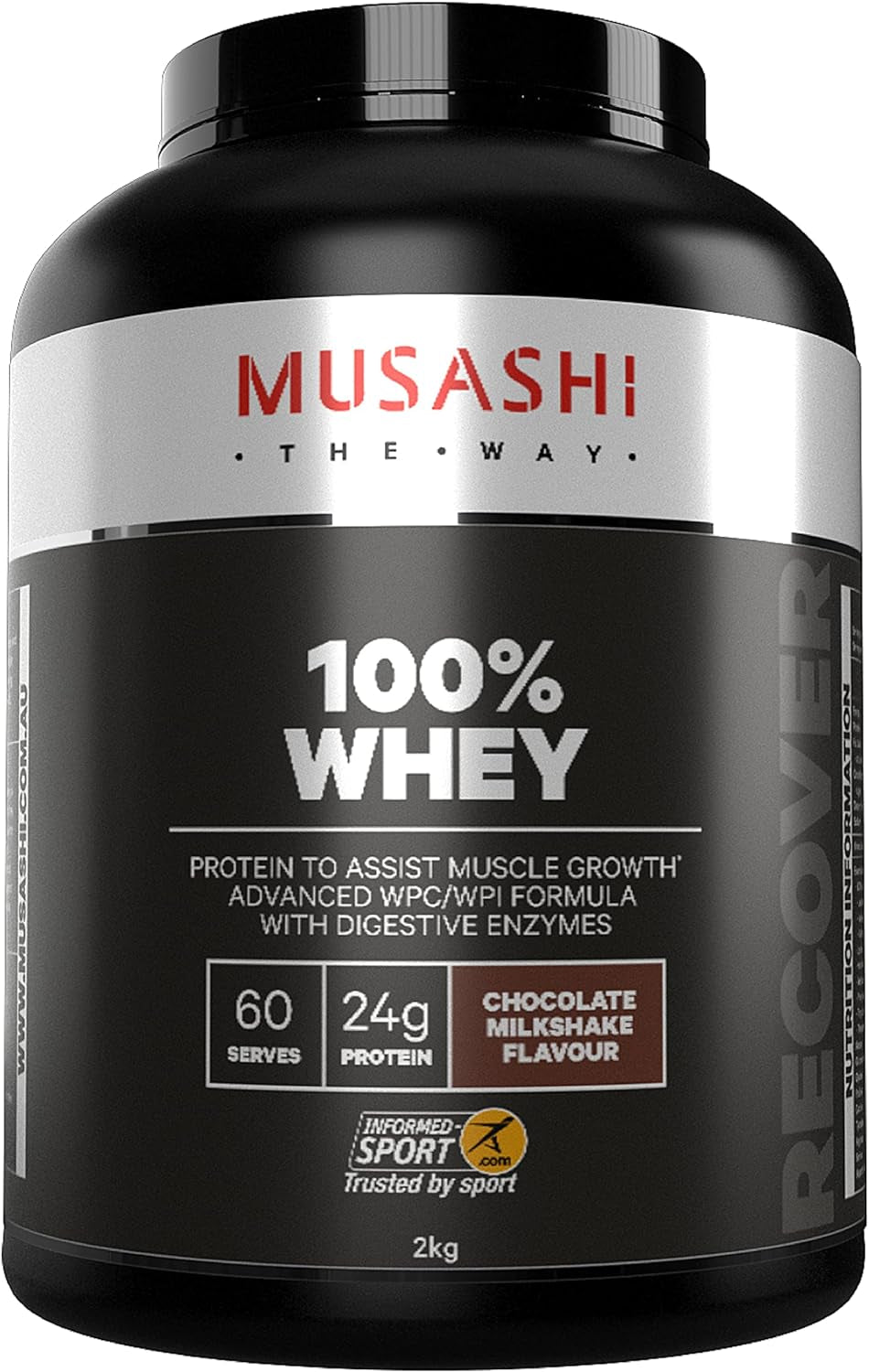 100% Whey Protein Powder Chocolate 2Kg