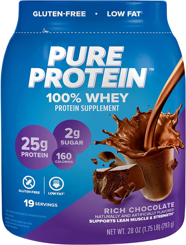 100% Whey Powder Rich Chocolate, 1.75 Pounds