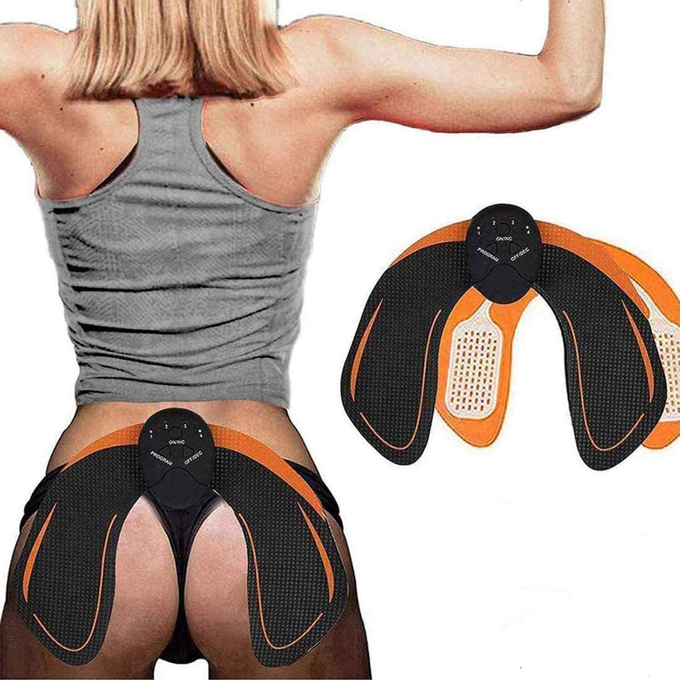 ABS Stimulator Buttocks/Hips Trainer Muscle Toner 6 Modes Smart Fitness Training Gear Home Office Ab Workout Equipment Machine