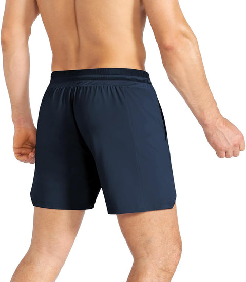 Men'S Lightweight Sport Shorts, Quick Dry Gym Shorts Workout Fitness Running Shorts Men with Zip Pocket