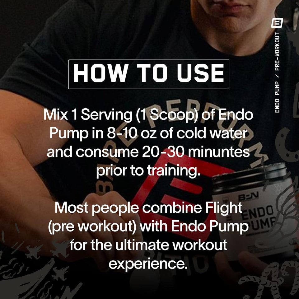 , Endo Pump Muscle Pump Enhancer, L-Citrulline, NO3-T Betaine Nitrate & Vasodrive-Ap Hydrolyzed Casein Tripeptides (30 Servings, Blackberry Lemonade)