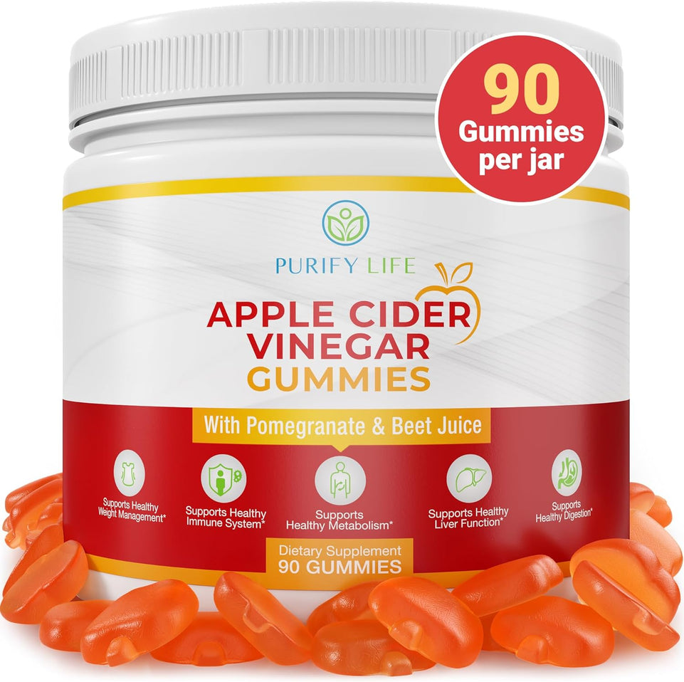 Apple Cider Vinegar Gummies - Unfiltered ACV (3 Month Supply) Weight Loss Alternative to Capsules and Pills for Belly Fat Burner - Immune System Support, Detox, Metabolism, Acid Reflux - Kids & Adults