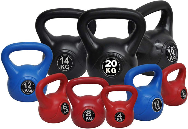 28Kg Kettlebell Weight Set - Home Gym Training Kettle Bell - 8 Sets to Choose- Training Fitness Equipment Sports Equipment