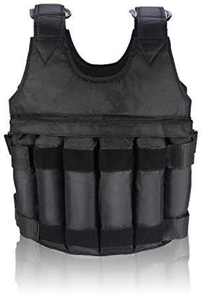 Weighted Vest, 20KG Weight Jacket Exercise Weightloading Training Waistcoat for Boxing Workout Fitness Running Weightlifting Training Powerlifting