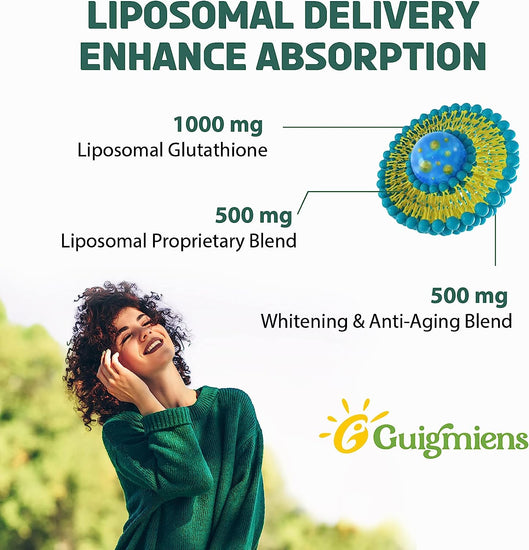 1500 Mg Liposomal Glutathione, Superior Absorption, Liquid Glutathione Supplement, Powerful Antioxidant, Liver Detox, Immune Enhancer, Soy-Free, Non-Gmo, Vegan & Gluten Fre, 4.05 Fl.Oz