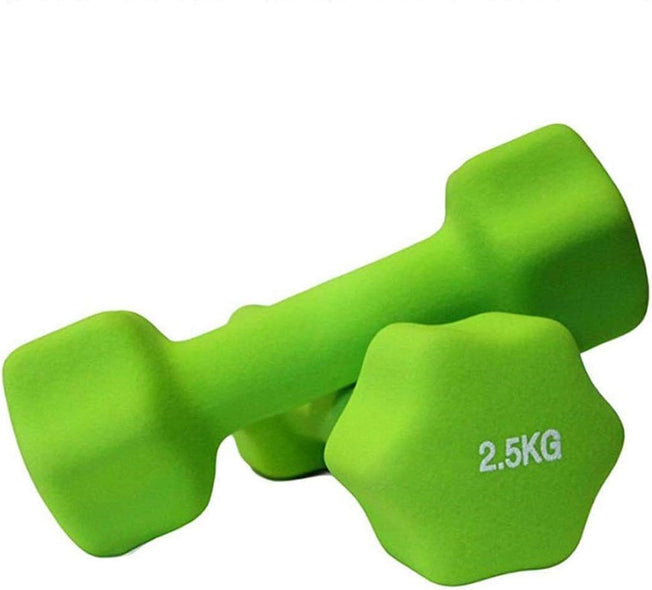 Neoprene Dumbbells Anti-Slip Dumbbell Set Soft-Touch Grip Hand Weights Hex Dumbbells Weights Home Gym Fitness Workout Training - Sold in Pairs