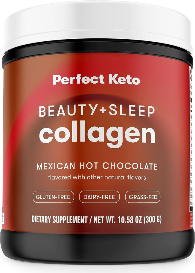 Beauty+Sleep Collagen Powder | Keto-Friendly Grassfed Collagen Peptides Protein Powder for Sleep and Stress Relief– Lavender Berry