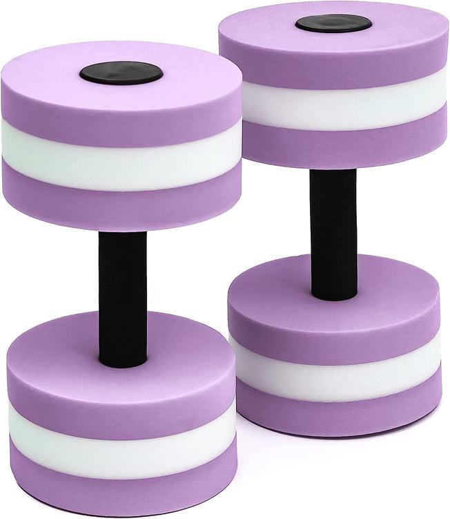 Aquatic Dumbells Set of 2 Water Dumbells Pool Resistance Water Weight Water Aerobics High-Density Eva-Foam Pool Fitness