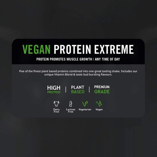 Vegan Extreme Protein Powder | 100% Plant-Based | Added Vitamins & Minerals | Low Fat Shake | | Vanilla Crème | 1 Kg