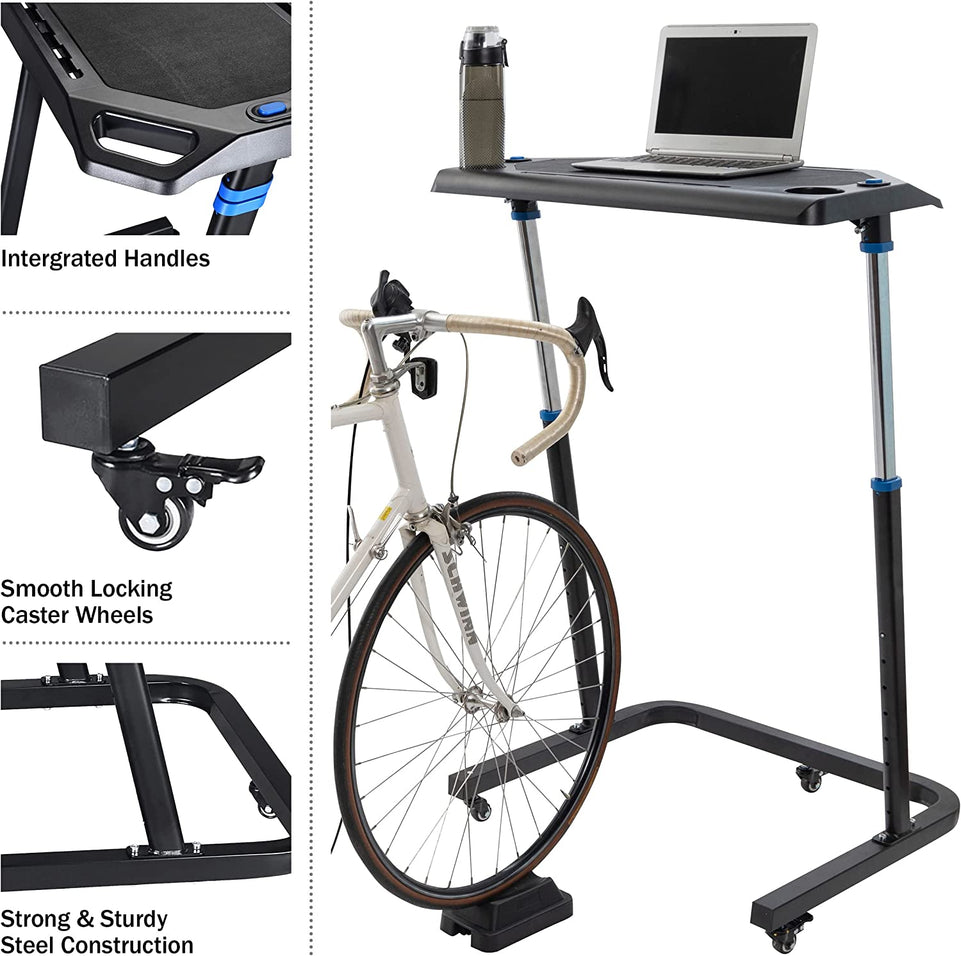 Adjustable Bike Trainer Fitness Desk Portable Workstation Standing Desk