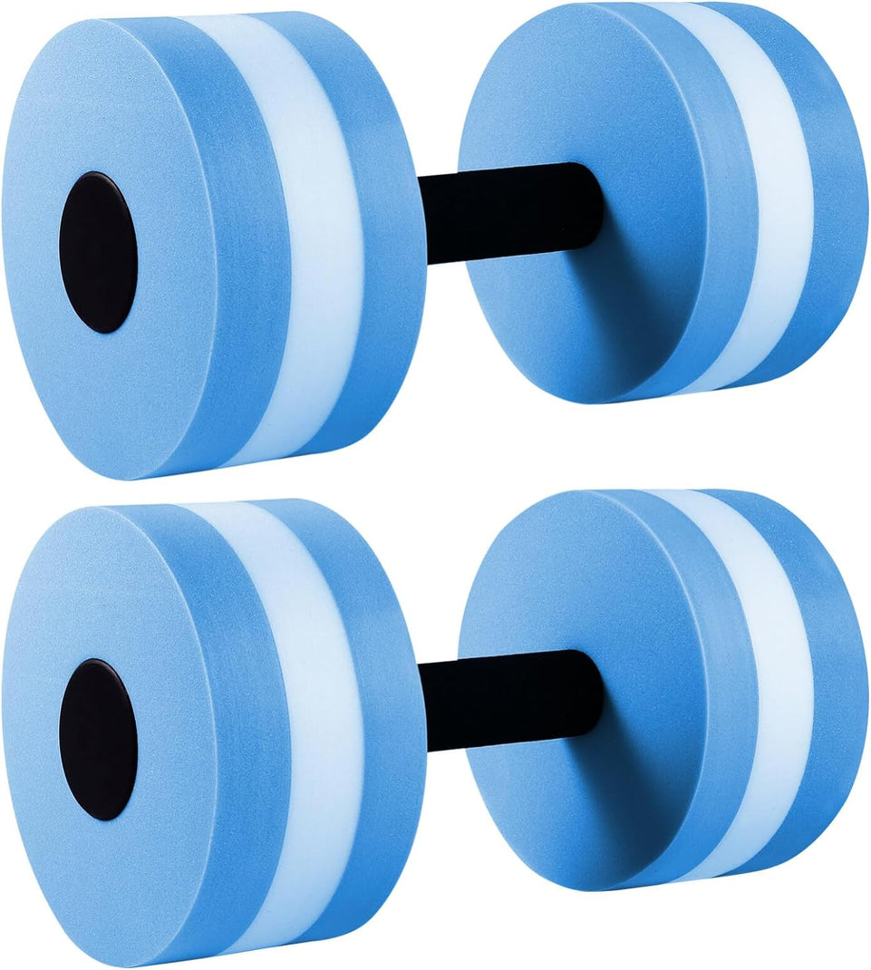 2Pcs Water Dumbbells, Floating Dumbbells, Water Sports Dumbbells Aquatic Aerobics Exercise Water Weights Equipment for Pool Fitness