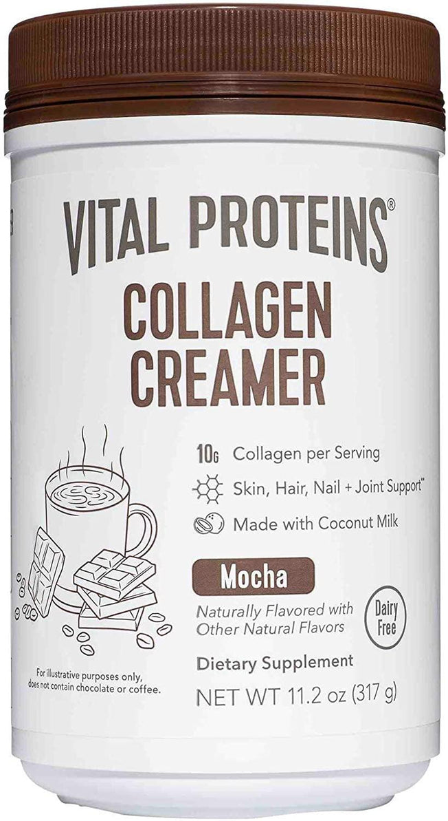 Collagen Coffee Creamers - No Dairy, Low Sugar, Powdered (Mocha)