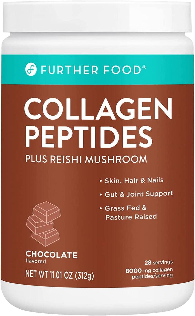 Collagen Peptide Powder, Dark Chocolate Collagen with Cacao, Grass-Fed Pasture-Raised Hydrolyzed Type 1 & 3 Protein, Gut Health + Joint, Hair, Skin, Nails, Paleo Keto Sugar-Free (28 Servings)