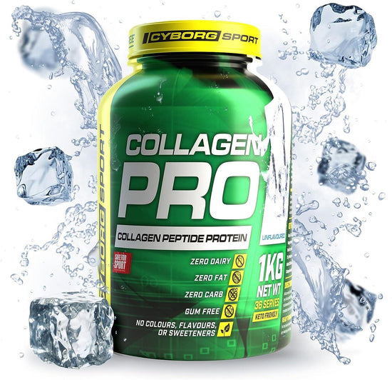 - Collagen Pro Unflavoured 1Kg: Collagen Peptide Protein - Zero Dairy - Zero Fat - Zero Carb - Gum Free - All Natural Colours & Flavours - Happy Tummy Guarantee - Safe for Sport