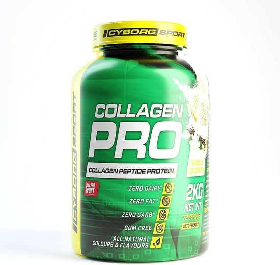 - Collagen Pro Vanilla Ice-Cream 2Kg: Collagen Peptide Protein - Zero Dairy - Zero Fat - Zero Carb - Gum Free - All Natural Colours & Flavours - Happy Tummy Guarantee - Safe for Sport