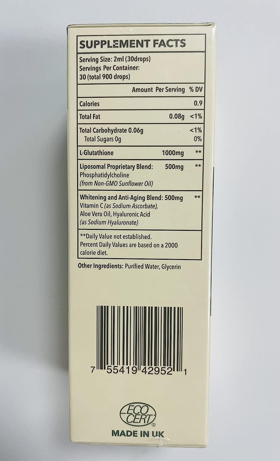 1500 Mg Liposomal Glutathione, Superior Absorption, Liquid Glutathione Supplement, Powerful Antioxidant, Liver Detox, Immune Enhancer, Soy-Free, Non-Gmo, Vegan & Gluten Fre, 4.05 Fl.Oz