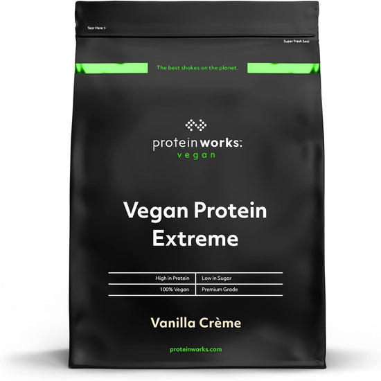 Vegan Extreme Protein Powder | 100% Plant-Based | Added Vitamins & Minerals | Low Fat Shake | | Vanilla Crème | 1 Kg