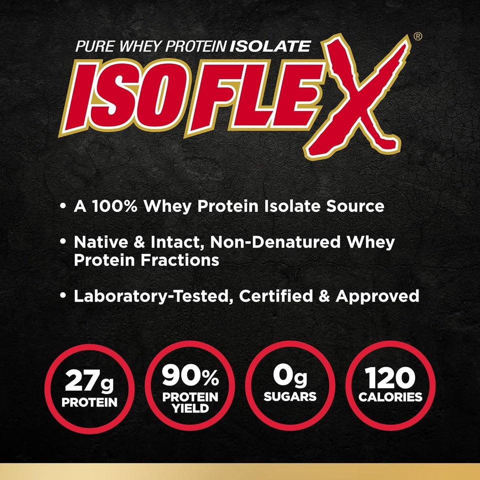 , Isoflex Whey Protein Isolate, Peanut Butter Chocolate, 5 Lbs