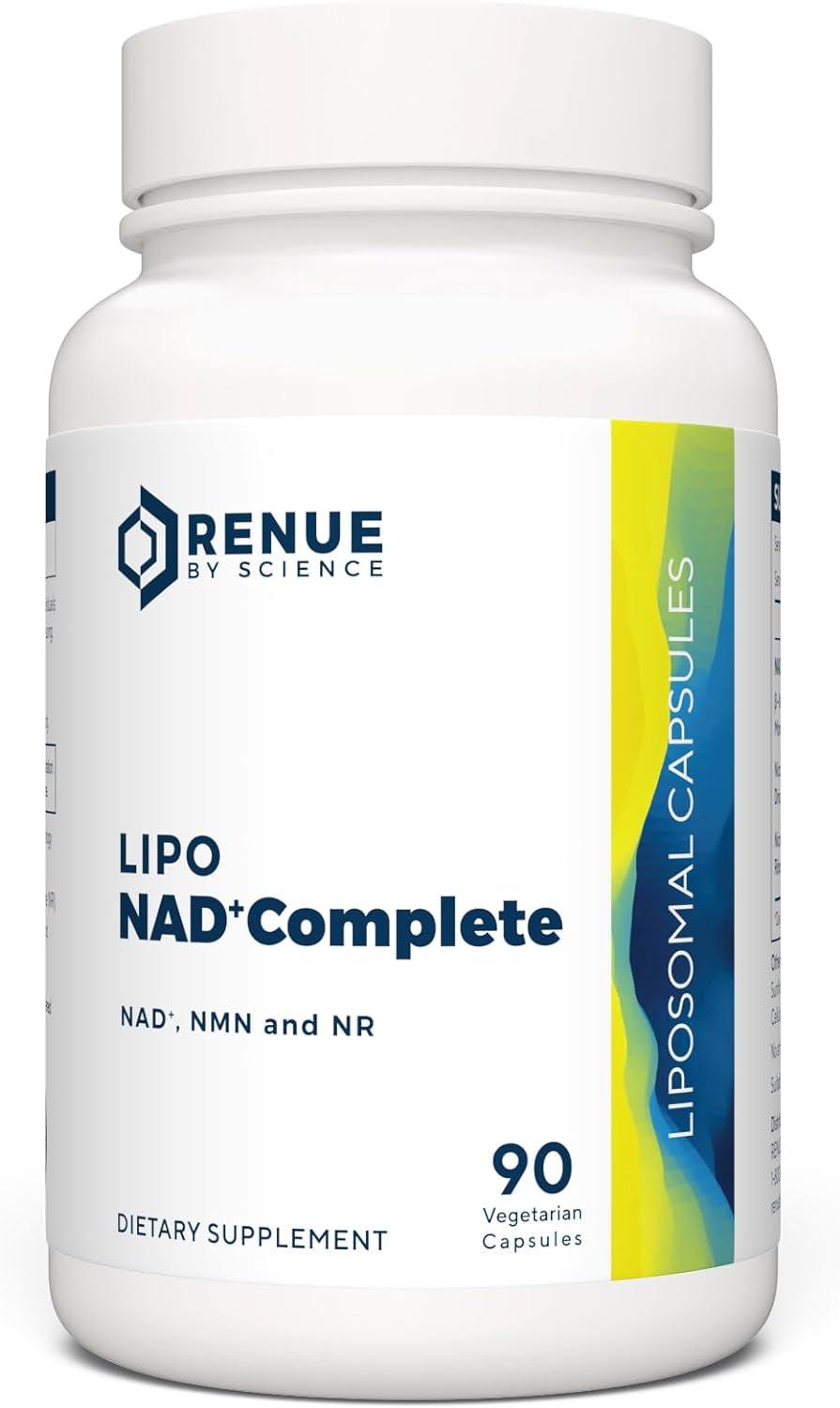 NAD+ Complete - NAD+, NMN & NR (Liposomal) - Bioavailable Formula for Increased Absorption – 90 Capsules