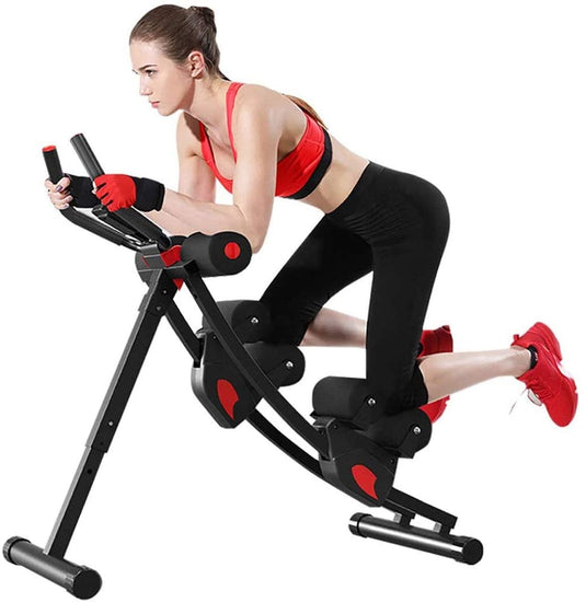 Ab Machine, Ab Workout Equipment for Home Gym, Height Adjustable Ab Trainer, Foldable Fitness Equipment.