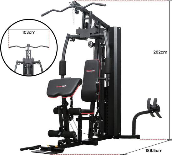 Powertrain JX-89 Multi Station Home Gym 68Kg Weight Cable Machine