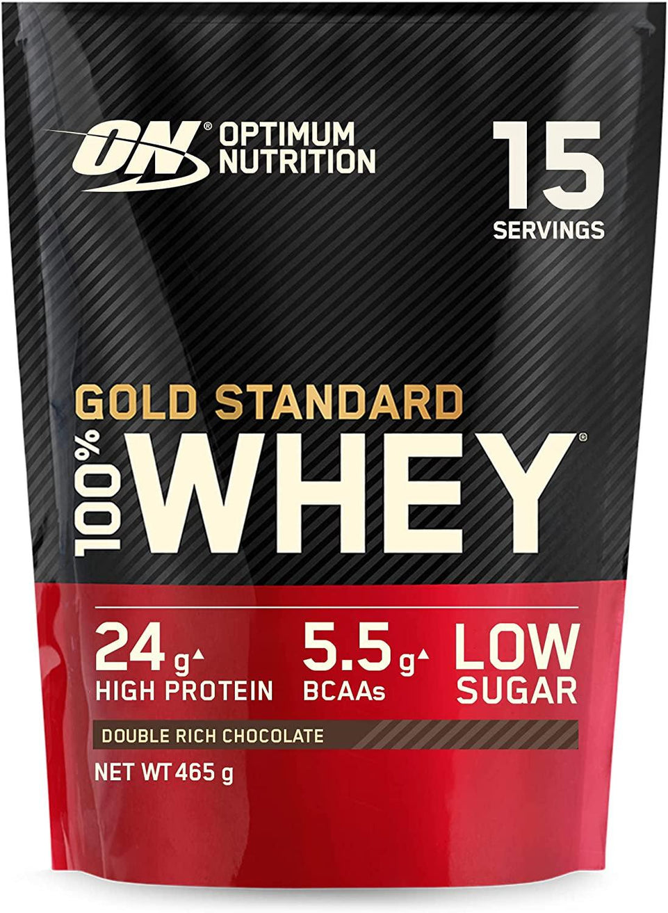 Gold Standard Whey Muscle Building and Recovery Protein Powder with Glutamine and Amino Acids, Unflavoured, 30 Servings, 0.9 Kg, Packaging May Vary