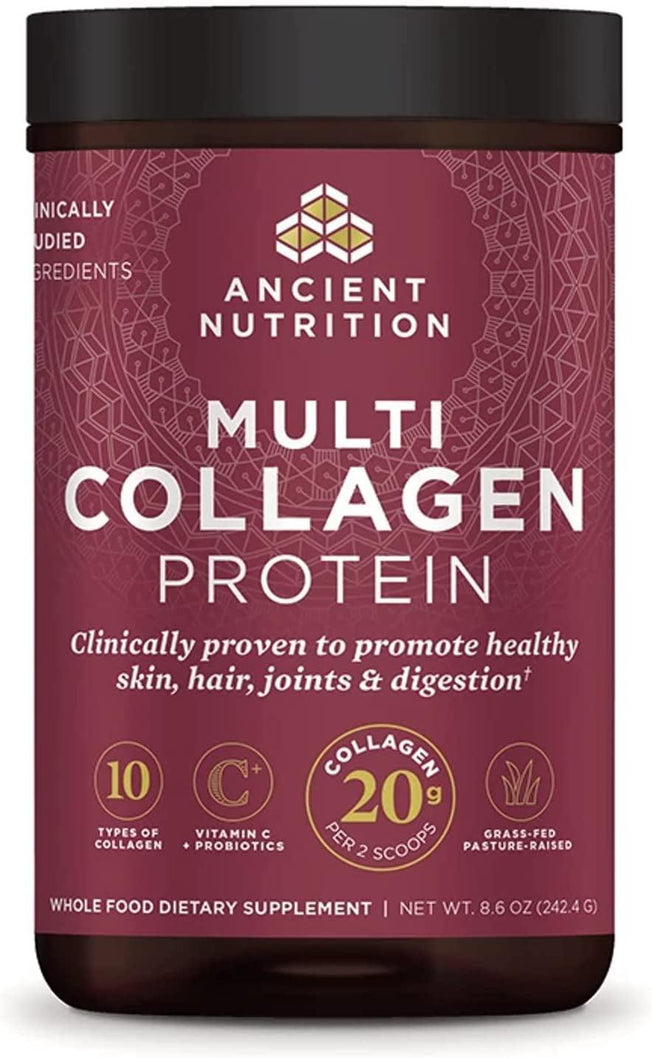 - Multi Collagen Protein Powder, Pure, Collagen Peptides Formulated by Dr. Josh Axe, Gluten Free, Made without Dairy & Soy, 8.6 Oz