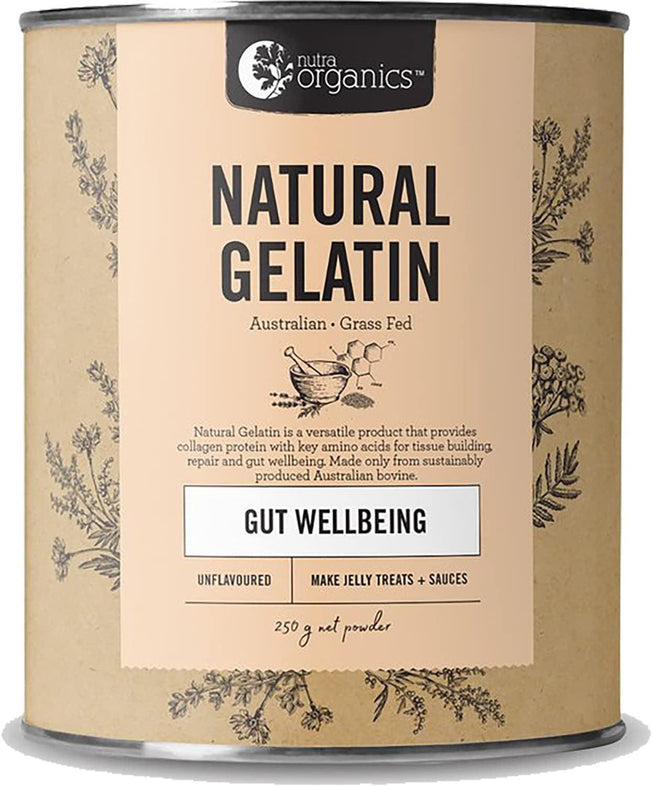 Natural Gelatin Powder | Perfect for Soups, Baking & Making Natural Gummies & Jellies | Plastic-Free Packaging (Unflavoured 25 Serves)