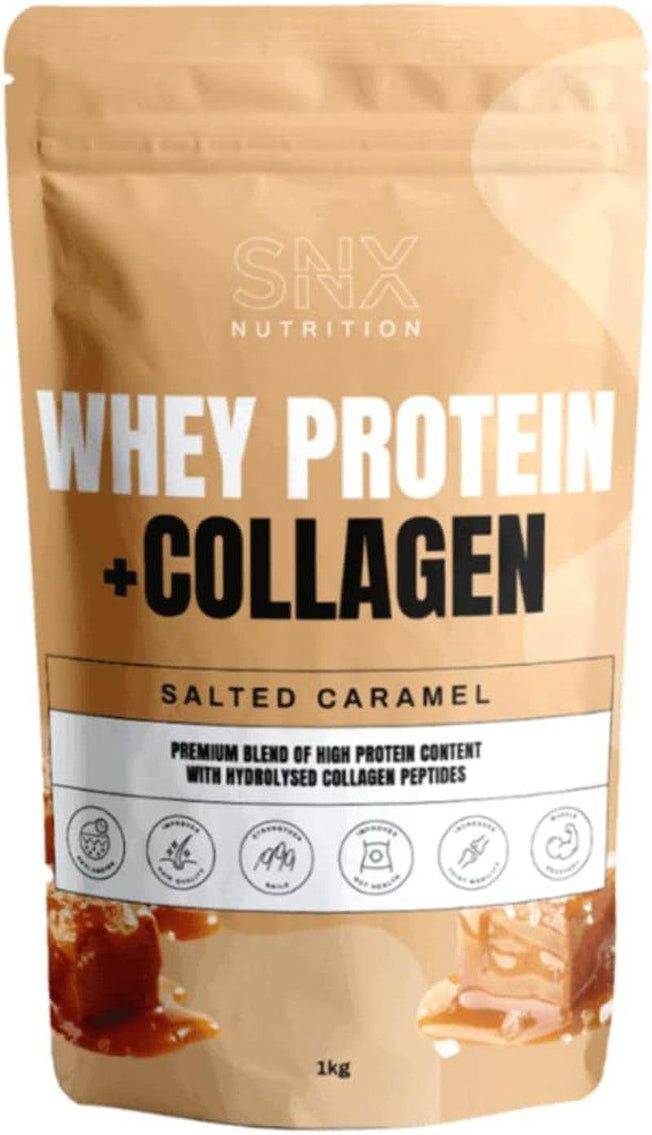 SNX Nutrition Whey Protein + Collagen 1KG | 30 Servings (Salted Caramel)