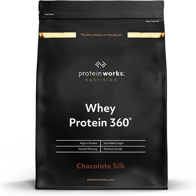 Whey Protein 360 Powder | High Protein Shake | No Added Sugar and Low Fat | Protein Blend | Choc Hazelnut Heaven | 1.2 Kg