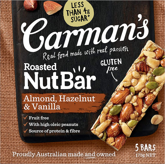 Nut Bar Almond, Hazelnut & Vanilla, 5-Pack (175G)