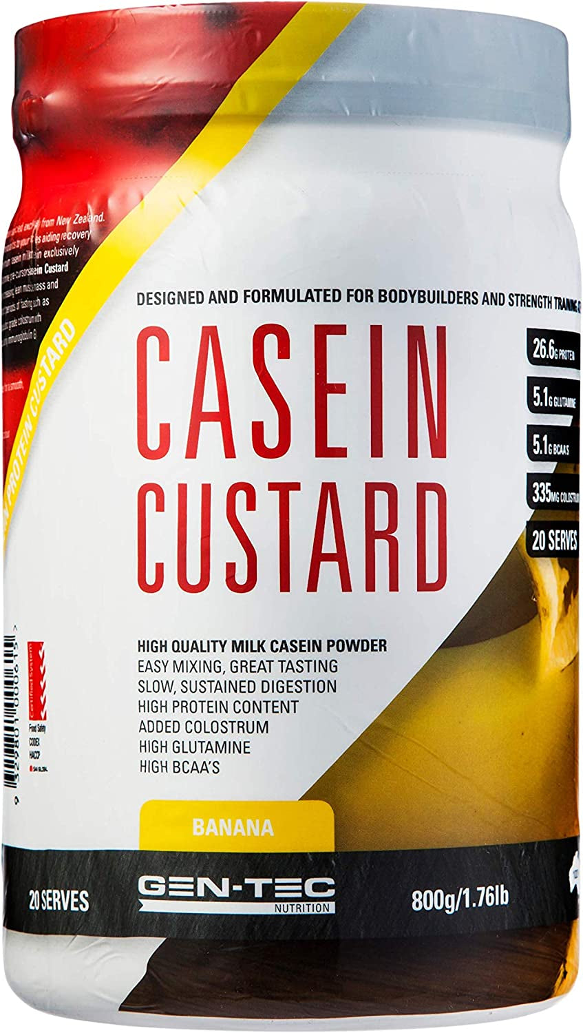 Casein Custard Banana Powder, 800 Grams