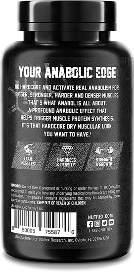 Anabol Hardcore Anabolic Activator, Muscle Builder and Hardening Agent, 60 Pills