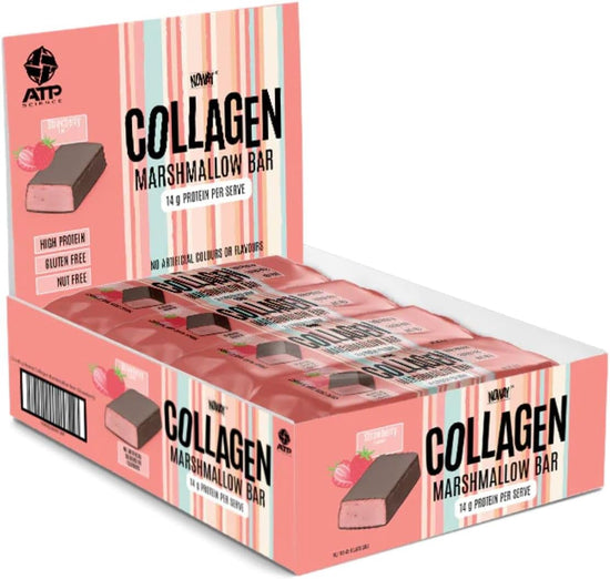 Noway Collagen Marshmallow Bar Strawberry Box of 12